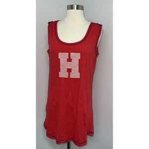 Vtg Y2K 90s Tommy Hilfiger Tank Dress Cotton Sleeveless Red Womens SZ M CoverUp